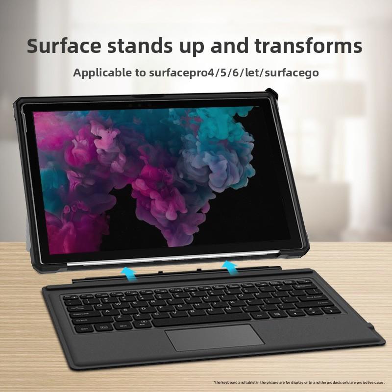 Heavy Duty Shockproof Case for Microsoft Surface Pro 8 7, Surface Go 2 3, Rugged Protective Cover with Pen Holder, Kickstand & Adjustable Shoulder Strap, Full Body Drop Protection Case for Business/Outdoor/Travel Use