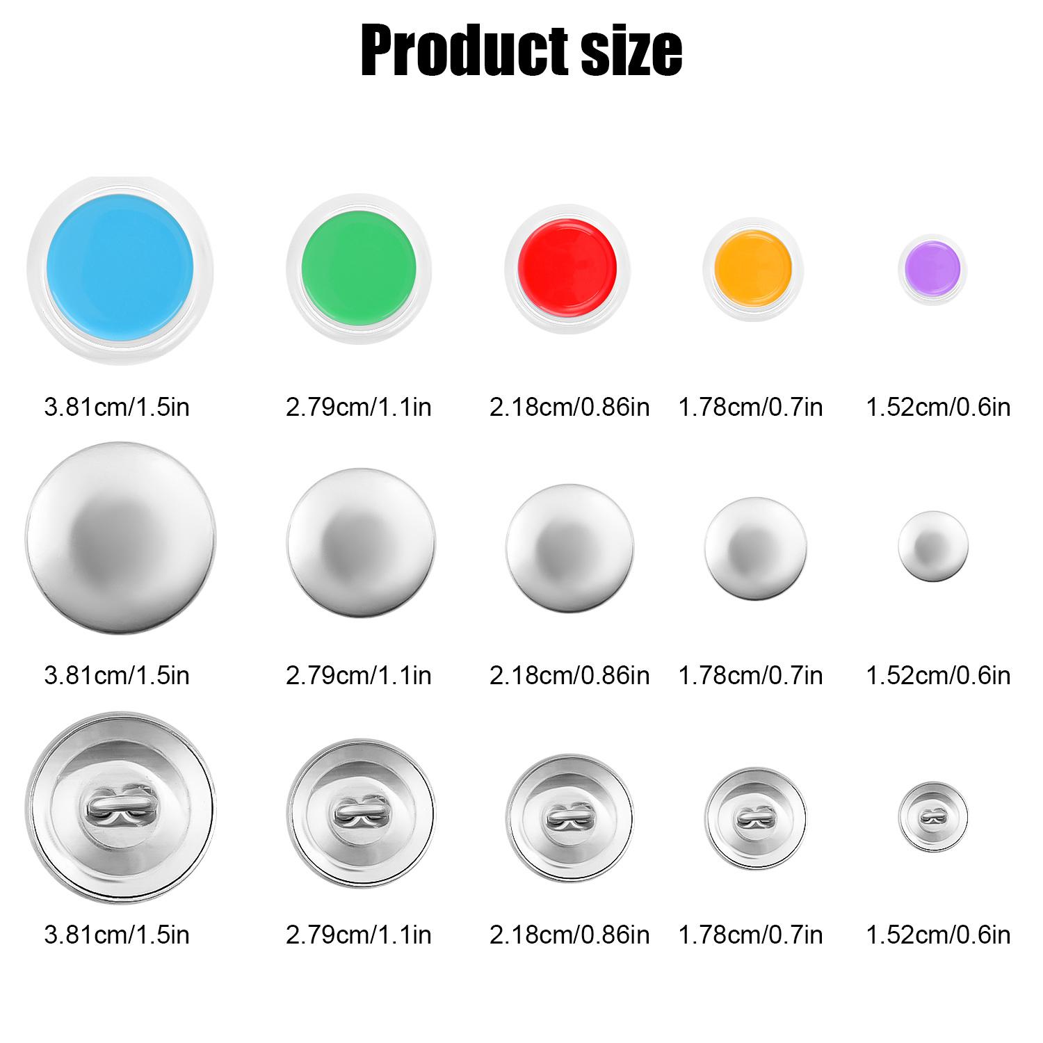 Button Sewing Kit Set with Tools, DIY Cloth Button Making, Handmade Craft Tool with Base, Includes Essential Sewing Accessories