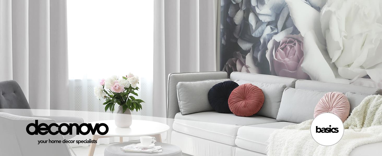 2 Panels Solid Color Curtains(3 Hanging Styles, 42 Inch Width) – Modern Blackout Drapes, Christmas Decor, Home Decoration for Living Room, Bedroom, Summer Home, Christmas Gifts & Decorations