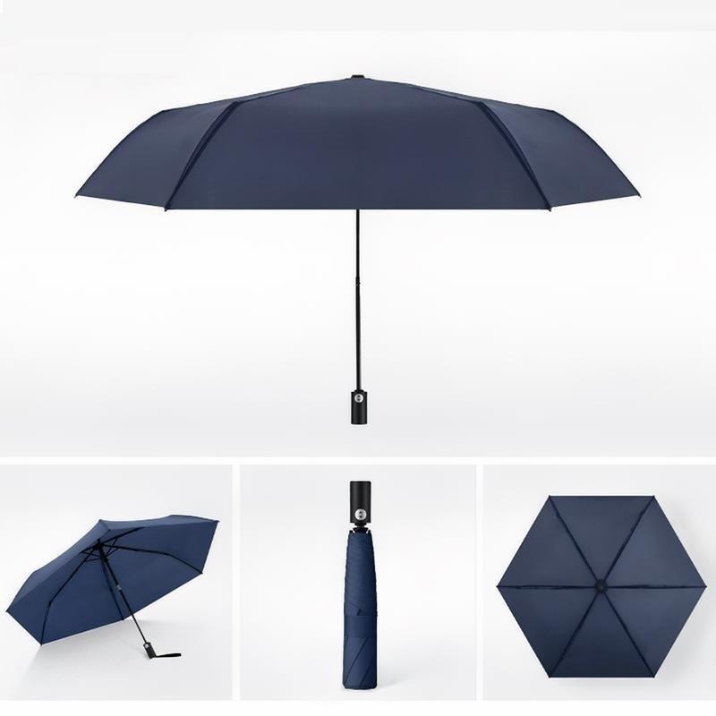 Lightweight Convenient Automatic Umbrella Memory Patch Design, Easy Fold Safe No Bounce Compact Travel Umbrella, Student Sun Umbrella, Portable Rain Umbrella