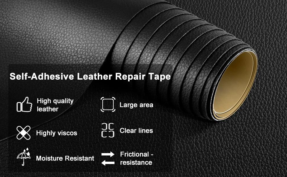 Dealsforyouday Self Adhesive Leather Repair Patch 50x137cm Durable Tape for Sofa Car Seat Chair Bag Home DIY Fix Cowhide Material