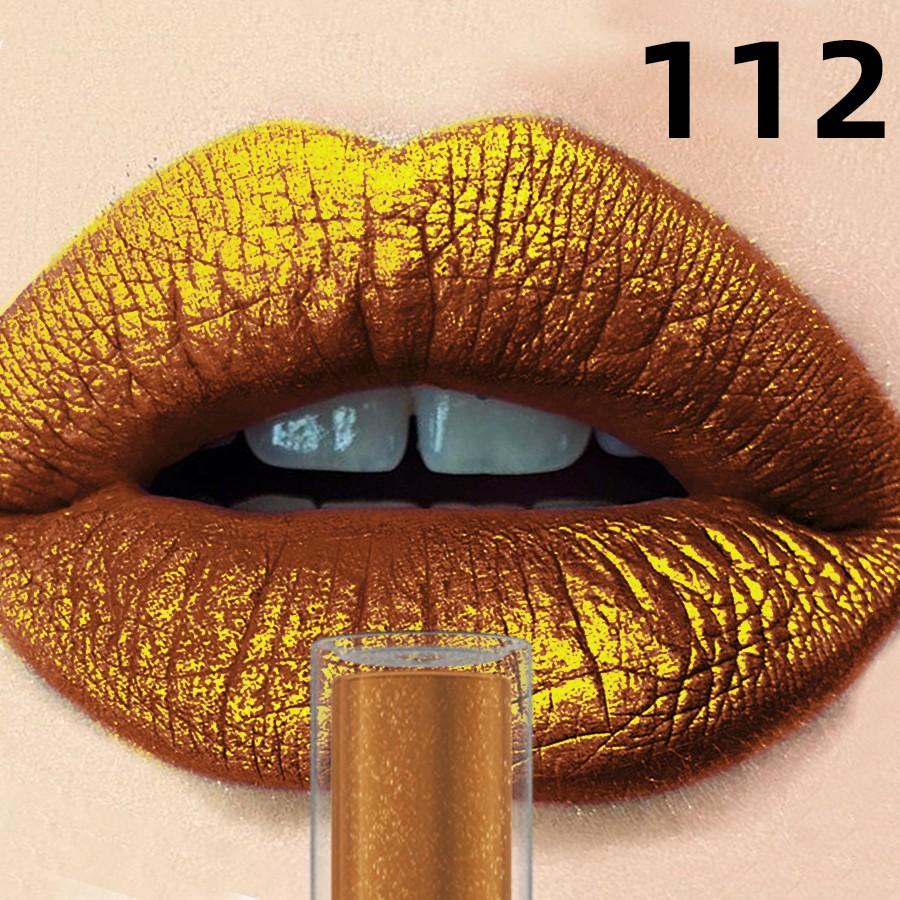 Special Gold Glitter Lipstick, Liquid Lip Gloss, Long-Lasting Metallic Color, Bold Makeup, Daily Wear, Gothic Cosplay, High Pigmentation