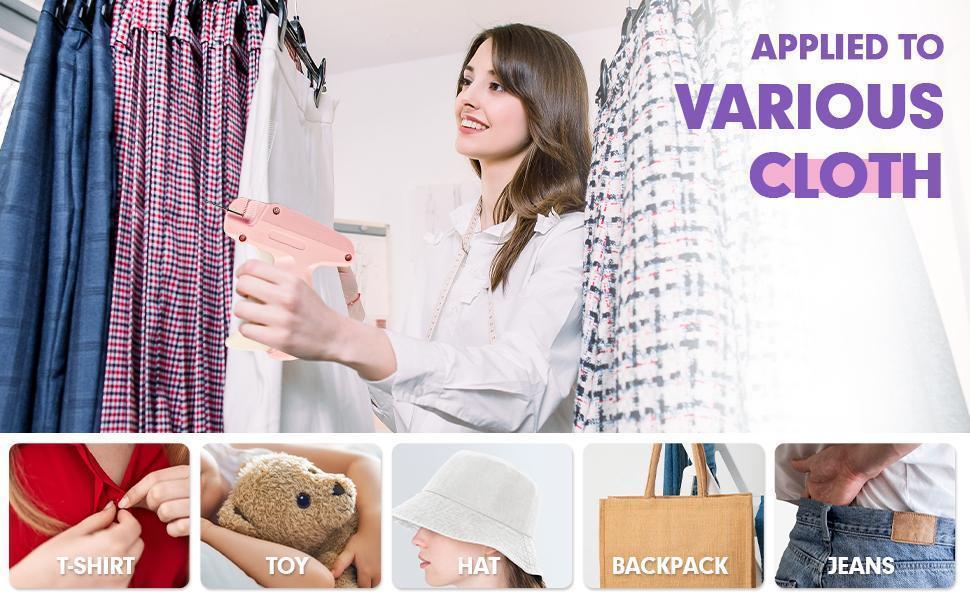 Tagging Gun for Clothes, Quick Clothing Fixer, Quick Sewing Hemming Gun, Mini Gun for Clothes Christmas Gift for Women detail 3