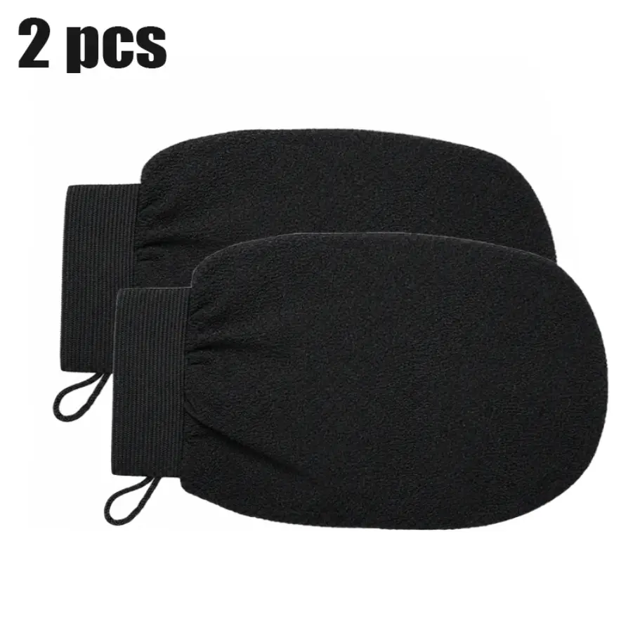 Double-Sided Exfoliating Bath Gloves, Thickened Cleaning Shower Gloves, Back Scrubber for Home Use, Pair of Bath Accessories, Body Exfoliating