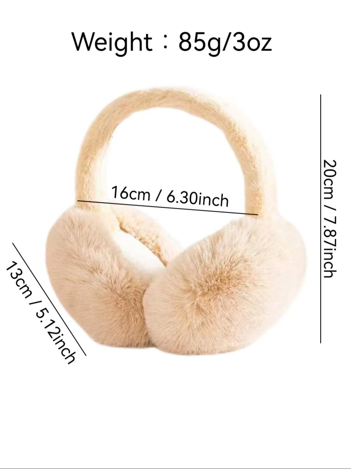 Winter Foldable Ear Warmer, Ear Protectors, Thick Soft Fleece Material, Random Color, Suitable for Commuting, Cycling, Skiing, Outdoor Activities
