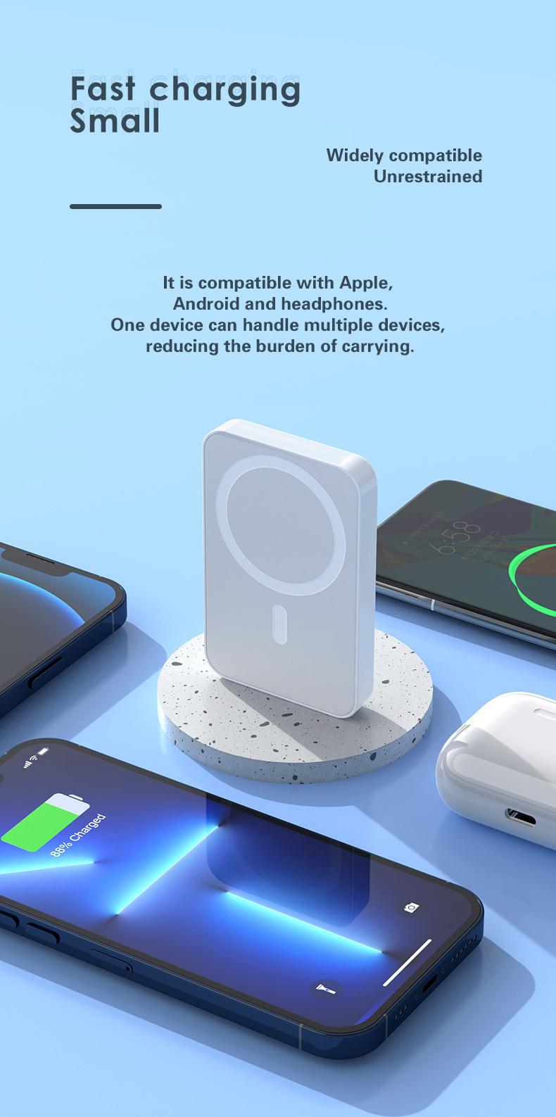 Magsafe Power Bank 10000 mah, Portable Battery Pack Wireless Portable Magnetic Charger, Compatible for iPhone 15/14/13/12, magsafe Cases and More, Deals tiktok shop store