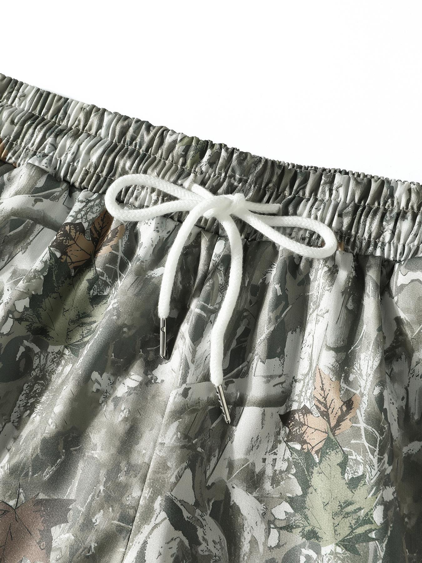 Women's Camo Print Shorts, Athletic Shorts, Casual Comfy Breathable Shorts for Daily Wear, Ladies Bottoms for Summer