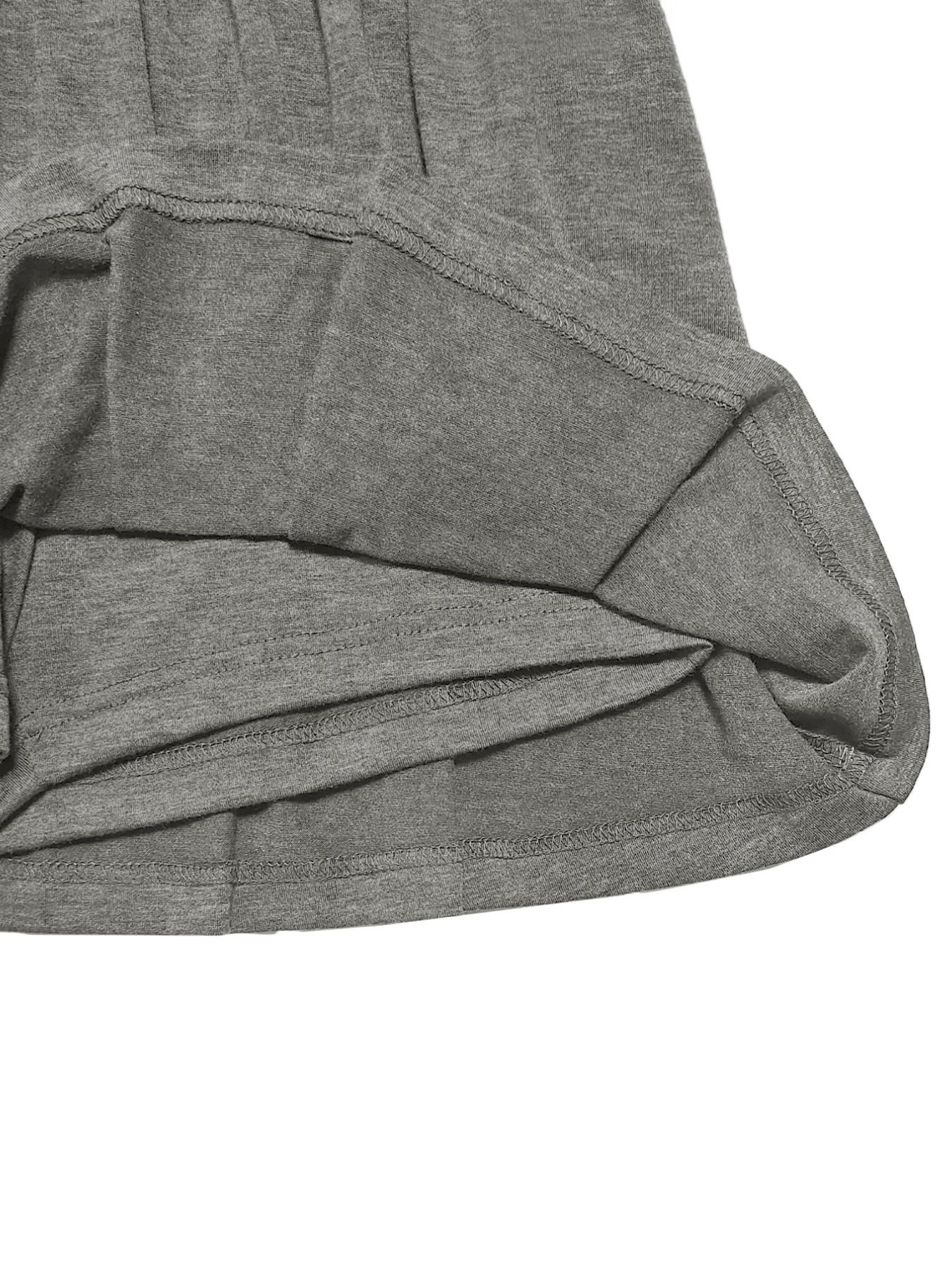 Fashion Sporty Halter Top Women's Set, Integrated Anti-Slip Design Running Sports Short Skirt Two-Piece, Casual Style