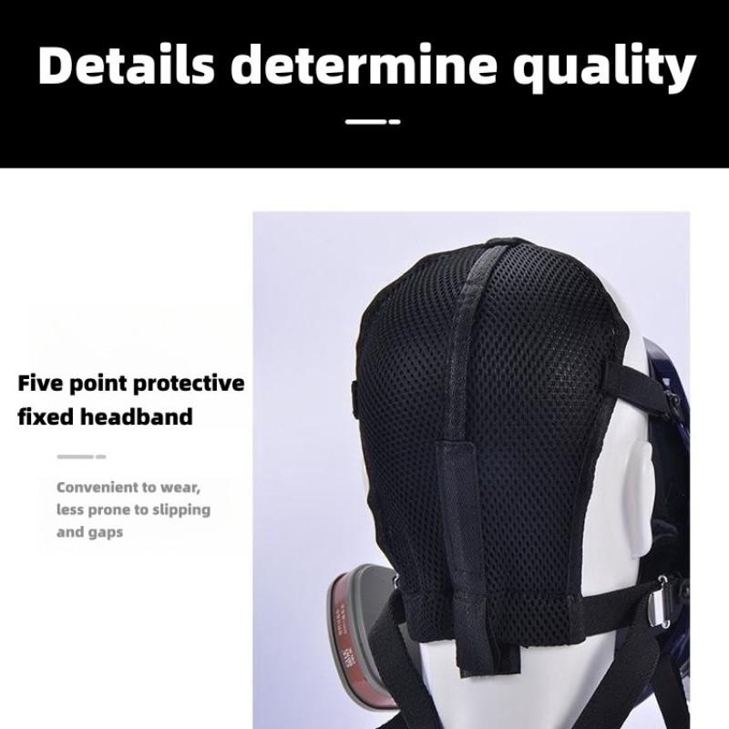 Reusable Anti-Fog Anti-Toxic Full Face Mask with Filter, Gas and Dust Protection, Ideal for Painting, Woodworking, Construction and DIY