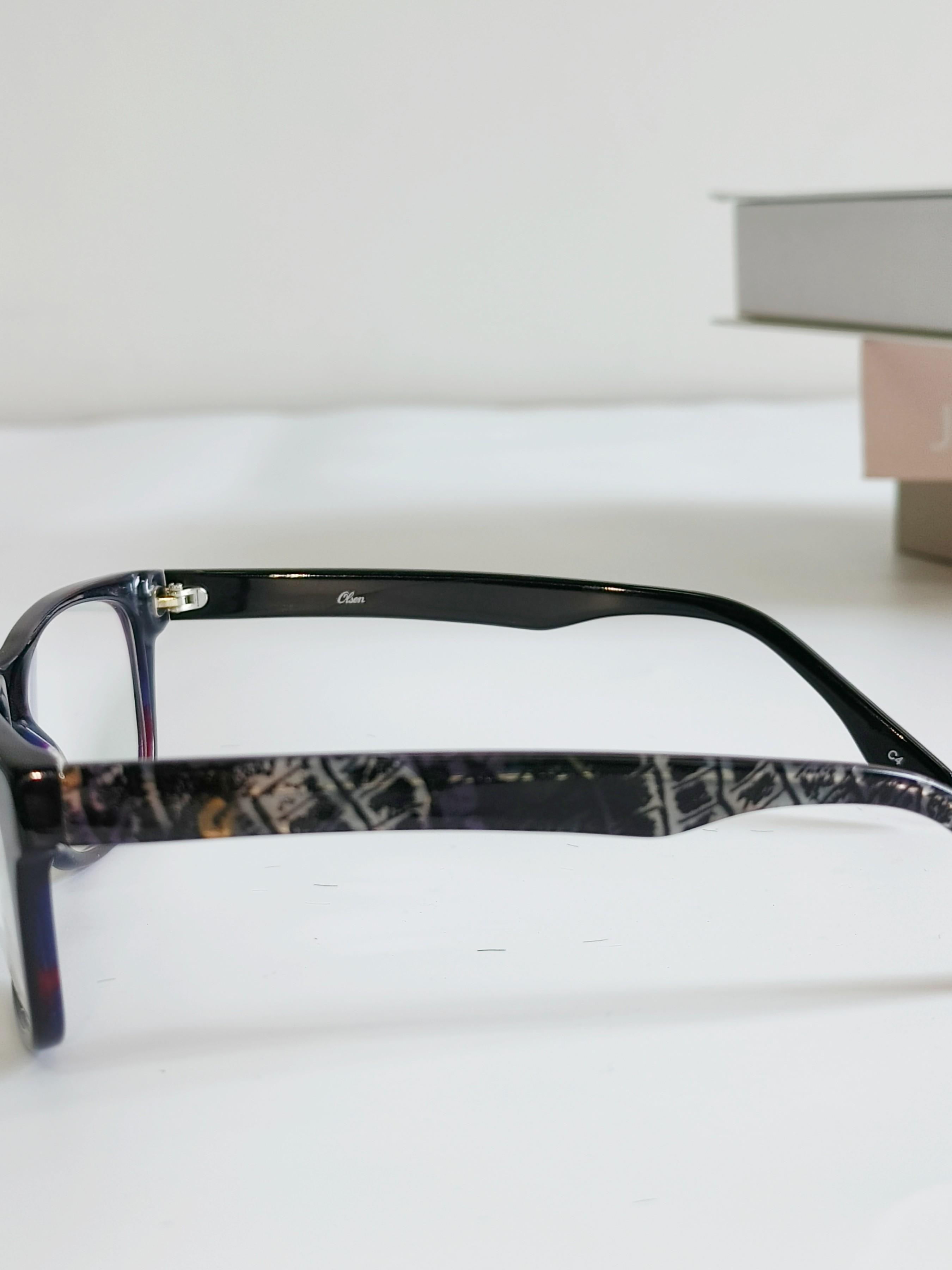 Single-Piece Cat Eye Glasses Frame, Korean Style Lightweight Design, Wide Nose Bridge Comfortable Fit, Blue Light Protection for Office Women