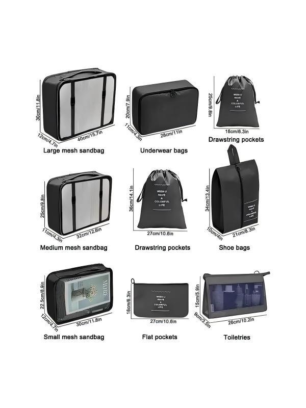 Portable Travel Storage Bag Set, Travel OrganizerSet for Clothes, Shoes, Cosmetic, TravelEssentials for Men & Women, Organizer Luggage