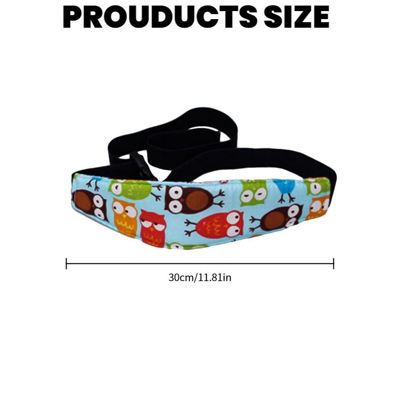 Cute Cartoon Soft Car Headrest Sleep Belt, Adjustable Safety Sleeping Strap for Car Seats, Creative Car Interior Accessory (1 pc)-YY0