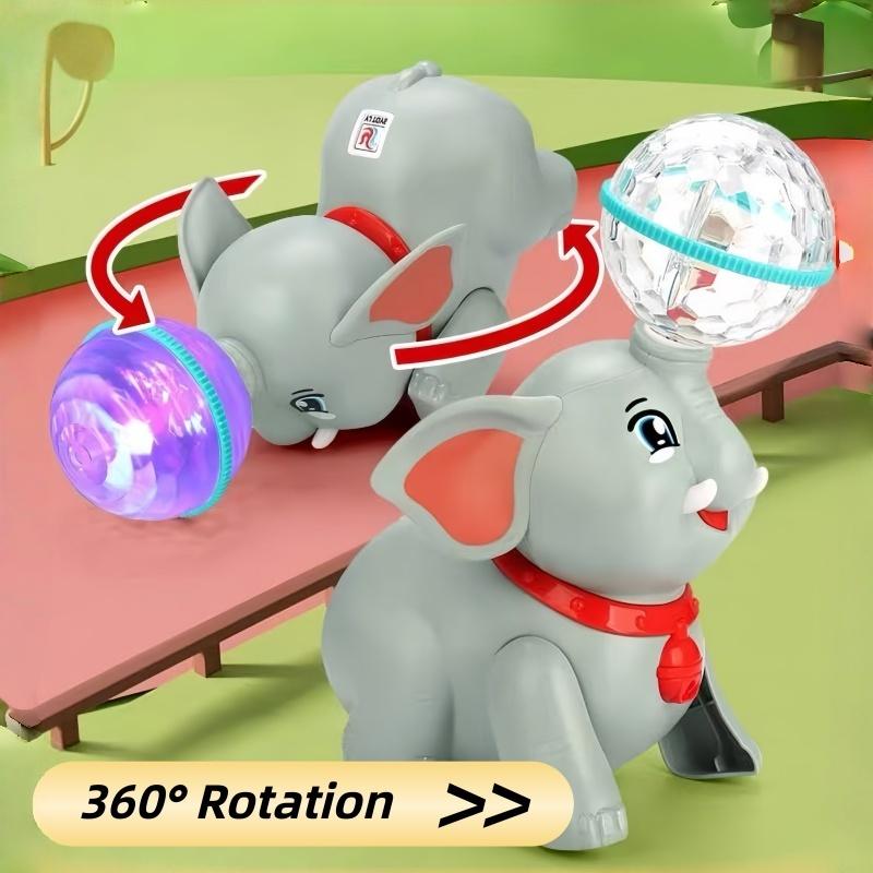 5pcs Electric Elephant Toys with Lights Music and Rotating Ball, Dancing Crawling Interactive Baby Learning Toy, Party Gift 5pcs Electric Elephant Toys with Lights Music and Rotating Ball, Dancing Crawling Interactive Baby Learning Toy, Party Gift