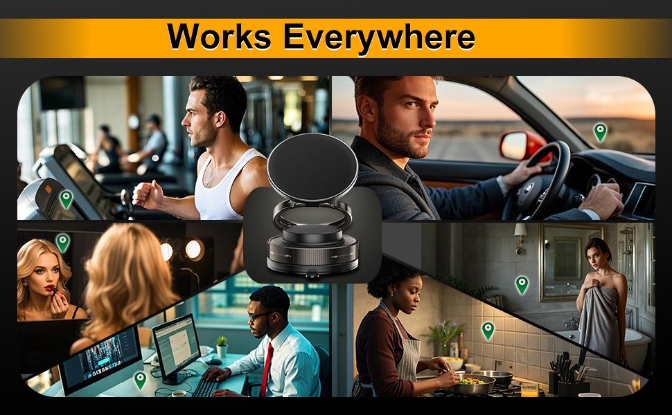 360° Adjustable Vacuum Magnetic Phone Holder, Suction Cup Phone Mount for Magsafe, Portable Cell Phone Holder for Car,Makeup/Gym/Mirror, Fit for All iphone iphone 11 and above
