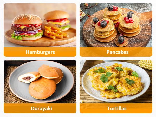 Sinvivi Mini Breakfast Sandwich Maker with Removable Egg Cooker Ring & Non-Stick Baking Plate, Black Electric Burger Press Maker, Multifunction Hamburger Patty Maker for bread, waffle, Sliders