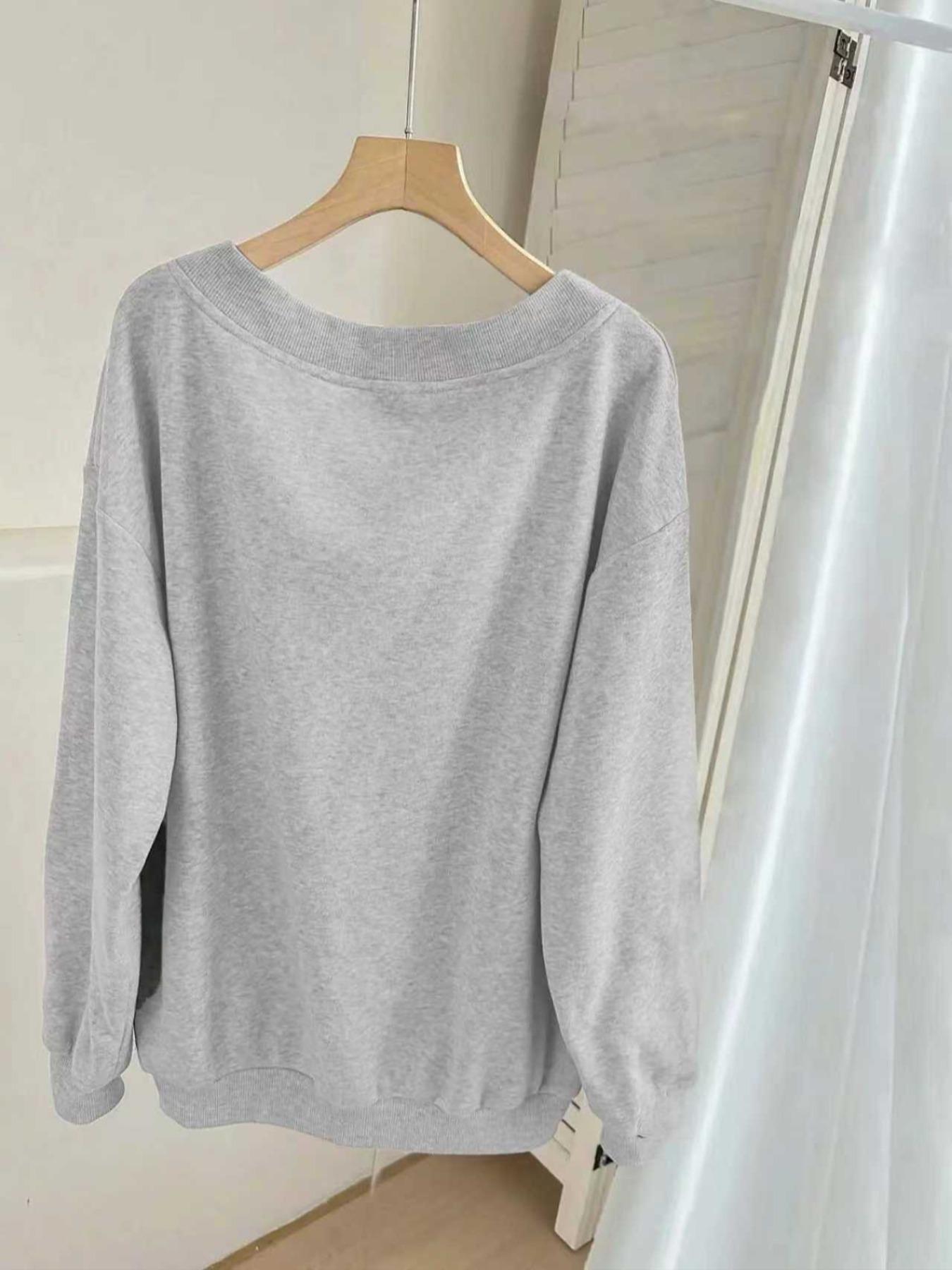 Milano Printed V-Neck Sweater Lightweight Knitwear, Knitted Pullover, Casual Fitted Basic Top, European Style Daily Commute Wear, Winter Fashion, Plain Pattern