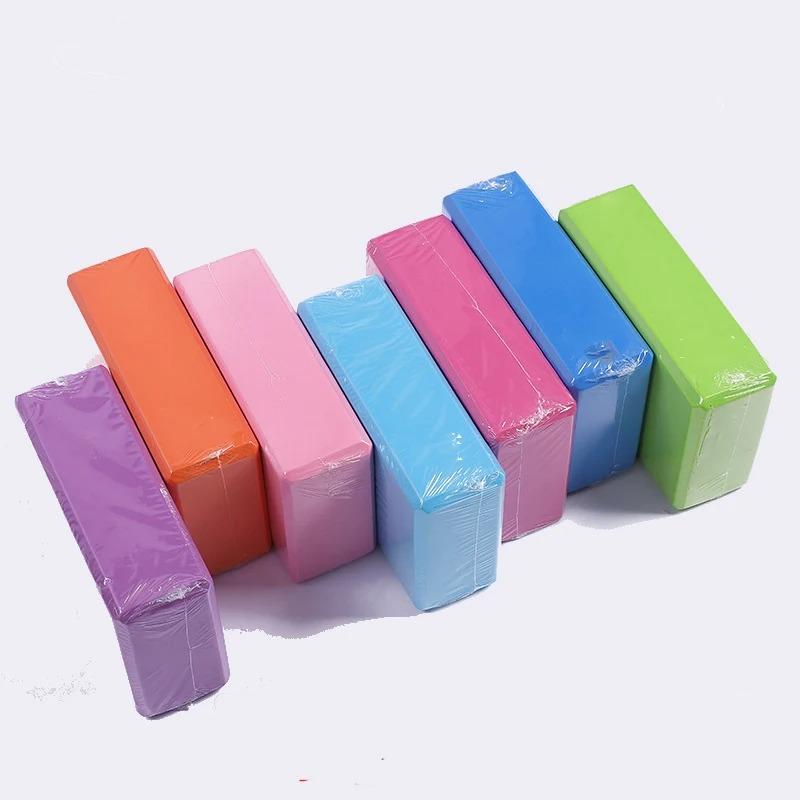 2pcs Dance Supplies High Density Yoga Foam Blocks Solid Color Non-slip Yoga Block EVA Lightweight Props Brick Meditation