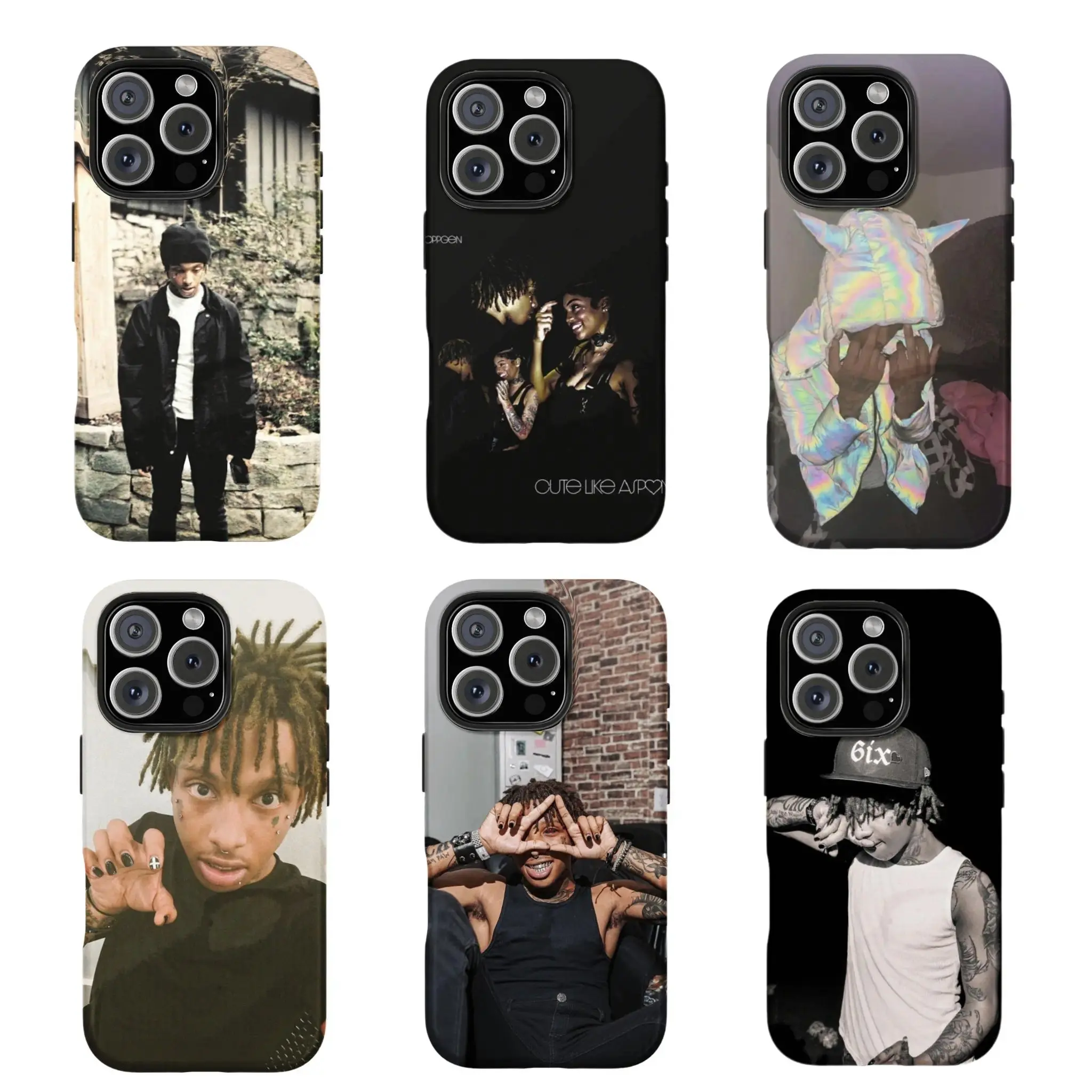 6 Styles Rapper Underground Aesthetic Phone Case Suitable for iPhone 17-11 Pro Max/Plus and  Samsung Galaxy S23-25