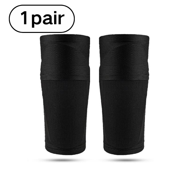 Football Shin Guards Sleeve Set, High Elastic Fit, Breathable Mesh Fabric, Quick Sweat Wicking, Comfortable for Long Training Sessions
