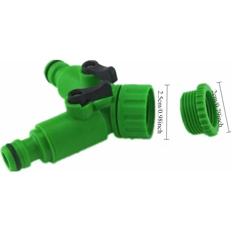 Faucet universal adapter, dual-switch quick water distributor, household gardening greenhouse irrigation hose quick-connect accessory