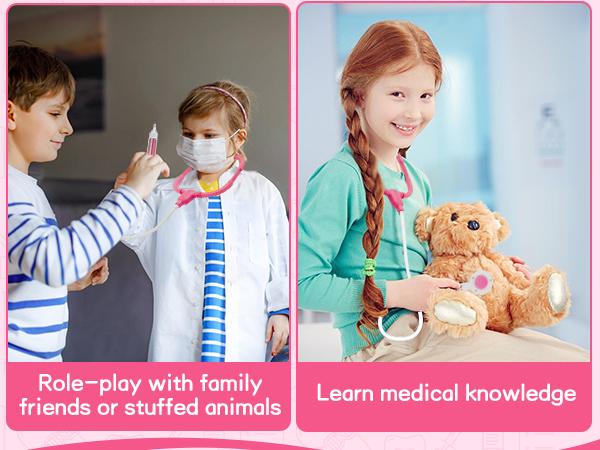 Doctor and Medical Pretend Play Set Toy for Boys And Girls Perfect Gift Montessori Toy 35 Pcs Kids Doctor Playset