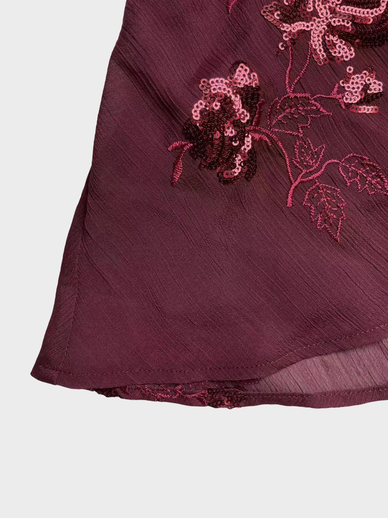 1 Piece Beaded Halter Tank Top | Euro-American Retro Vibe | Deep V Design + Sequin Beading | Elegant Pick for Dinner Parties / Wedding Guests