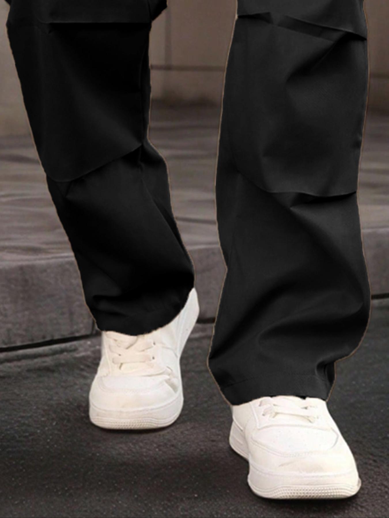 Men's Casual Work Pants, Unique Print, Multiple Pockets, Accordion Design at Knees, Adjustable Drawstring Waist, Outdoor Hiking Men's Casual Work Pants, Unique Print, Multiple Pockets, Accordion Design at Knees, Adjustable Drawstring Waist, Outdoor Hiking