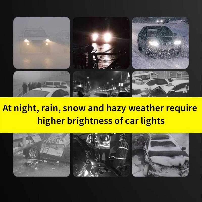 Jstree Car Headlight Restoration Liquid, Crack Scratch Repair, Lamp Cover Coating Brightening Polisher 100ML, Auto Care Essential