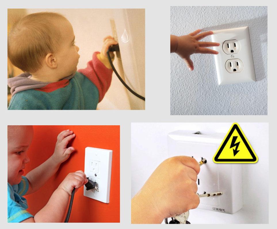 VMAISI Child Proof Outlet Covers - 38-Pack Baby Proofing Essential, Electrical Plug Protector for Toddler Safety, Easy Install, Wide Application for Home & Office