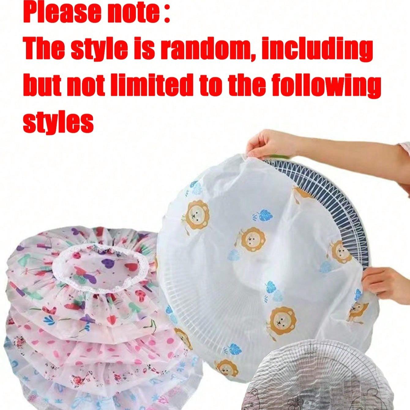 3/1 pcs-Fan Dust Cover Set, High-Strength Pe Material, Stackable Design, Fits Tabletop/floor/hanging Fans, Easy Clean, Standard Size, Home Office Storage