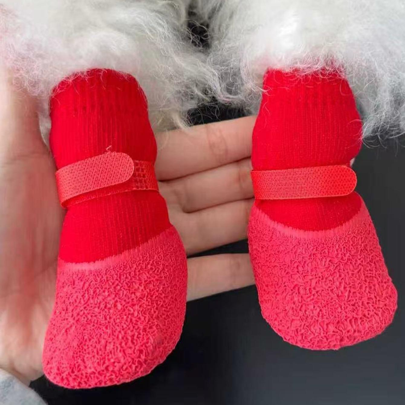 Non-Slip Dog Socks, Waterproof Soft Sole, Durable Breathable Pet Shoes, Universal Anti-Scratch Indoor Outdoor Dog Boots, Pet Supplies