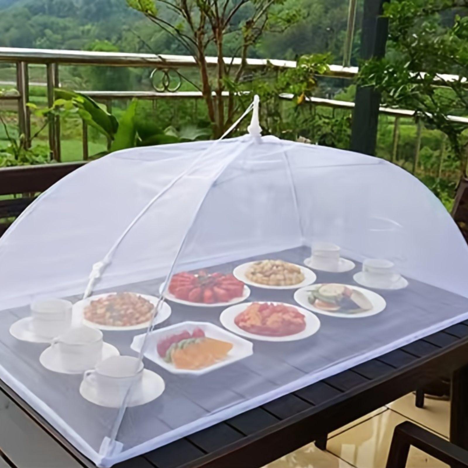 Foldable Food Cover, Mesh Food Cover, Portable Food Shelter, Picnic Supplies, Ideal for Outdoor Picnics, BBQs & Parties, Containers
