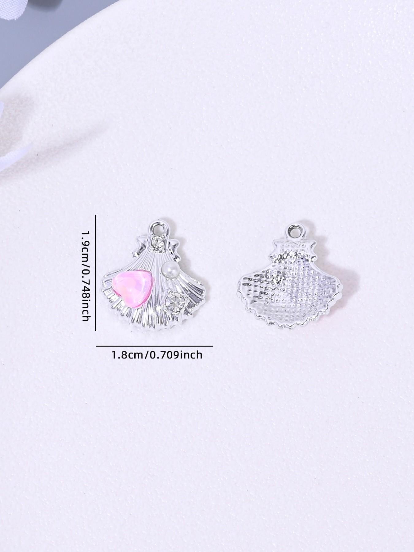 10 Sweet Oceanic Shell Starfish Charms, Perfect for DIY Jewelry Making, Earrings, Necklaces, Bracelets, Keychains, Daily Accessories