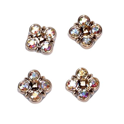 Hole Shoe Accessories Chain Ballet DIY 12 Piece Set  Shoe Flower Accessories Charms With Bling Girly Chains Fashion For Party Favors Birthday Gifts