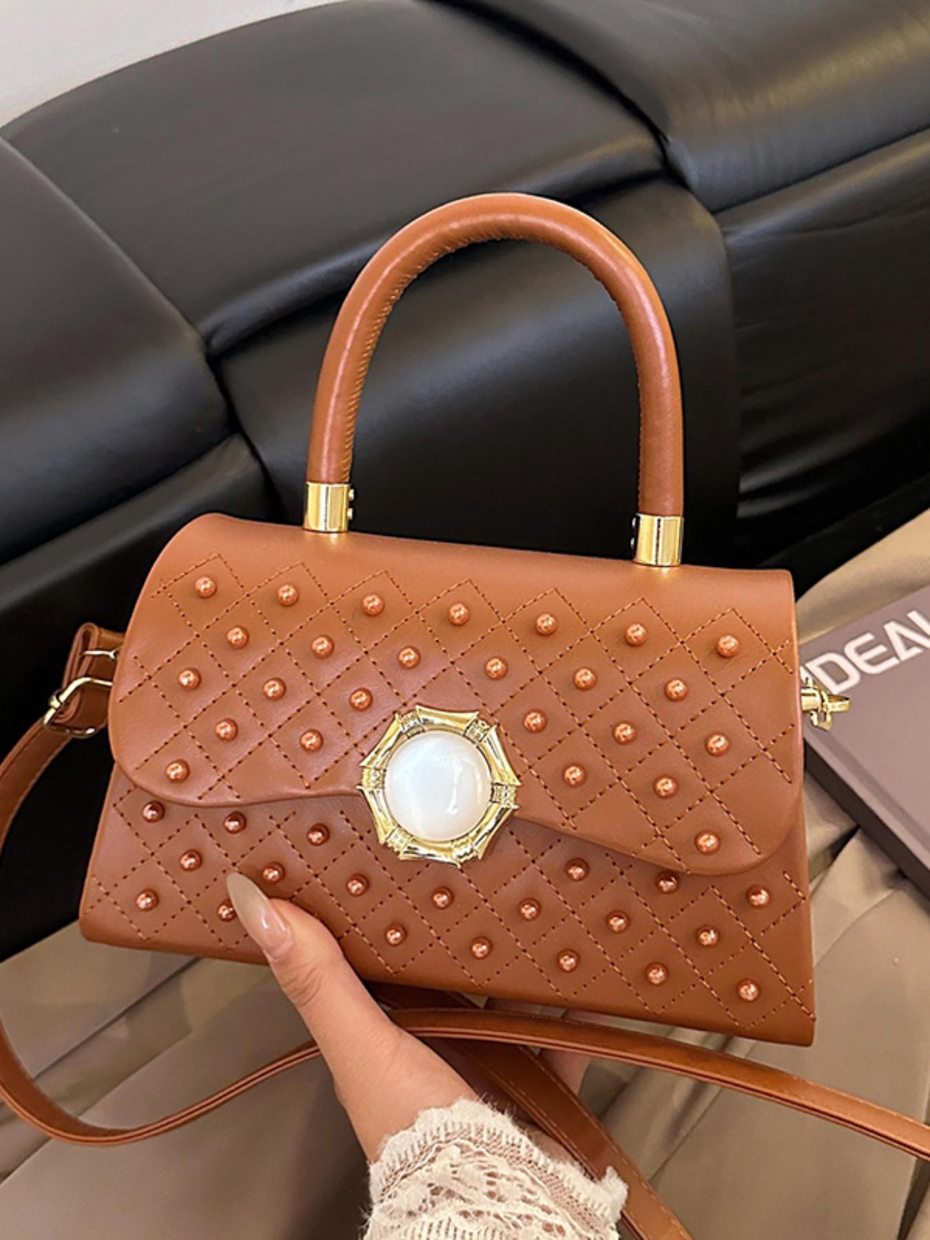Elegant Single Shoulder Crossbody Handbag, Pure Color High-End Women's Bag, Stylish and Fashionable, Perfect for Daily Use