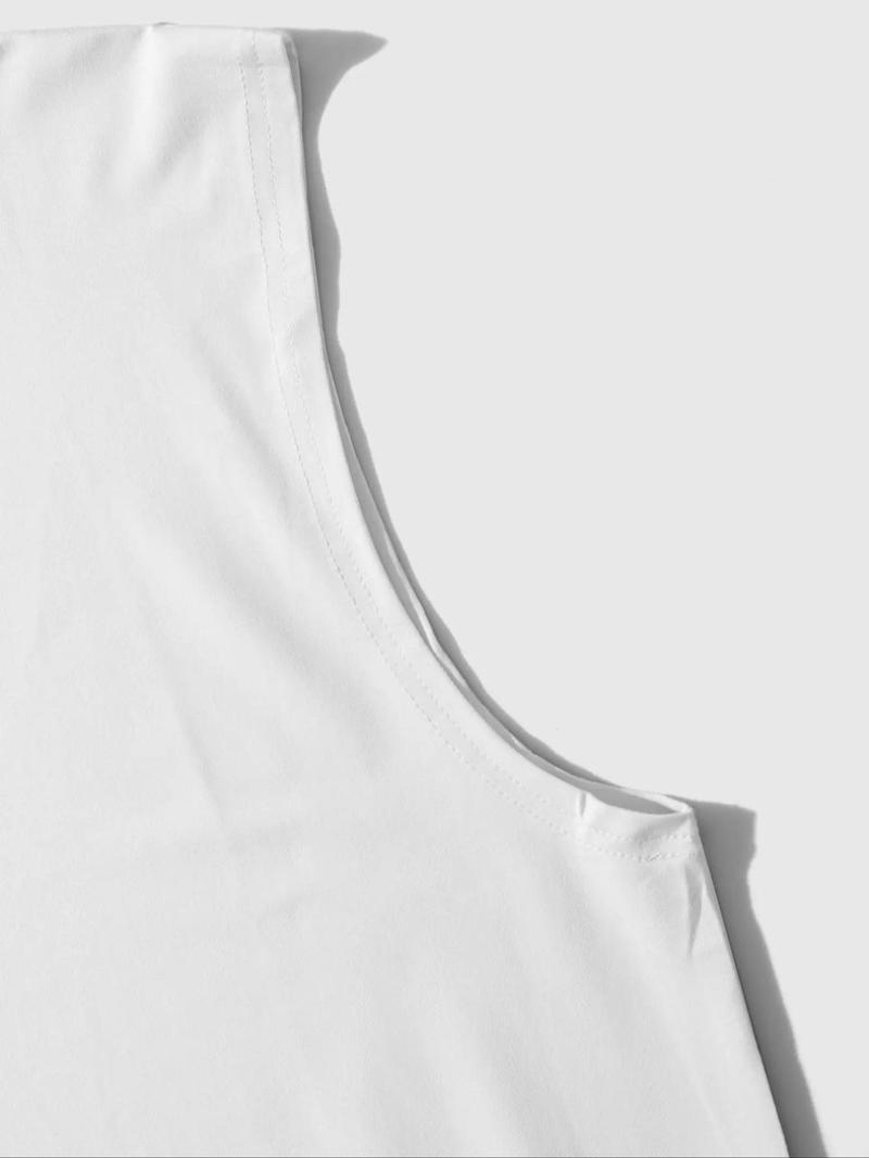 Men's Oversized Sleeveless Tank Top - "Casual Miami" Text & Palm Tree Graphic, Streetwear Style, Comfortable Fabric, Daily & Vacation Casual Outfits Men's Oversized Sleeveless Tank Top - "Casual Miami" Text & Palm Tree Graphic, Streetwear Style, Comfortable Fabric, Daily & Vacation Casual Outfits