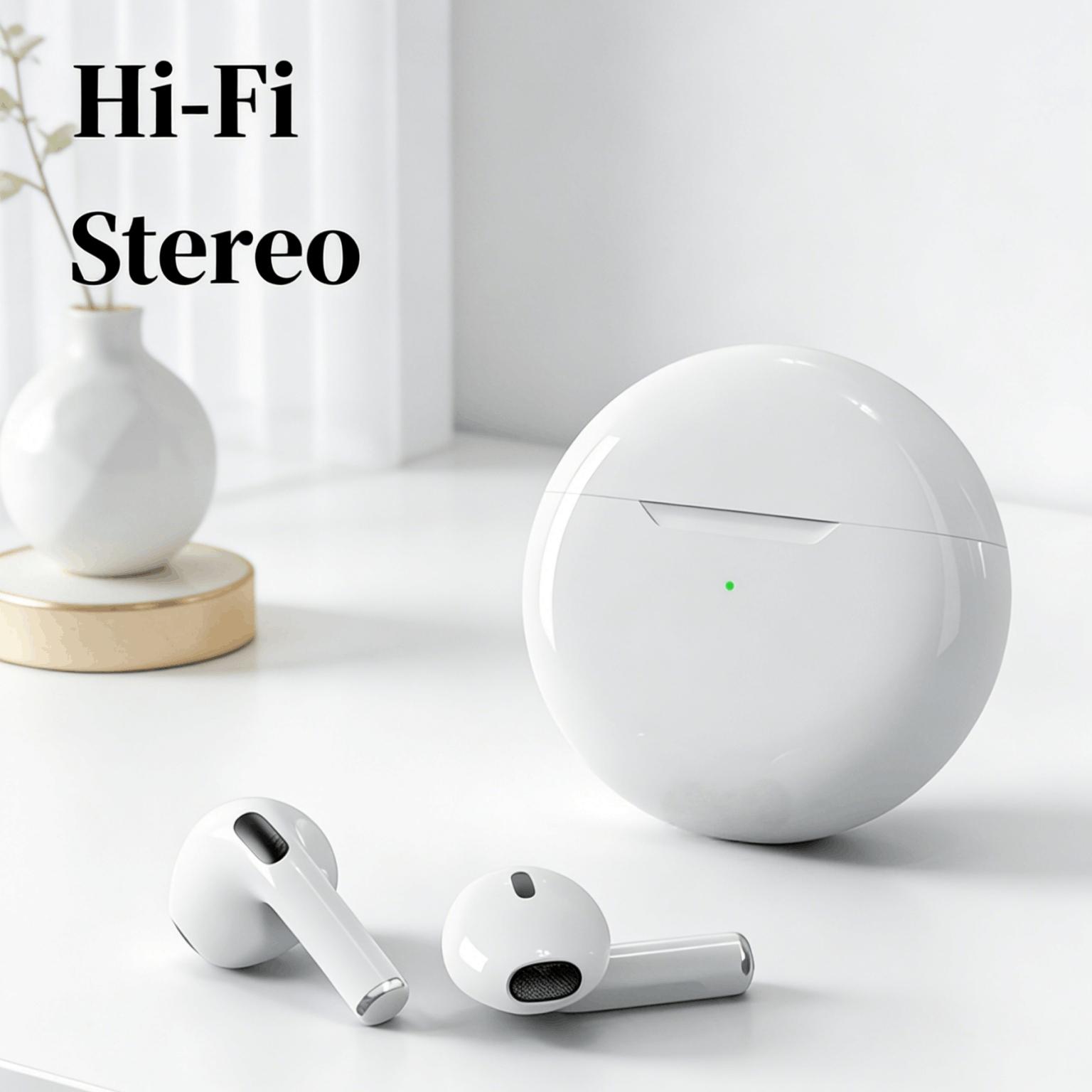 True Wireless Stereo Bluetooth-compatible Headphones, Low Latency Audio, Long Battery Life Smart Touch Control, USB PD Charging, PC & Laptop Compatible