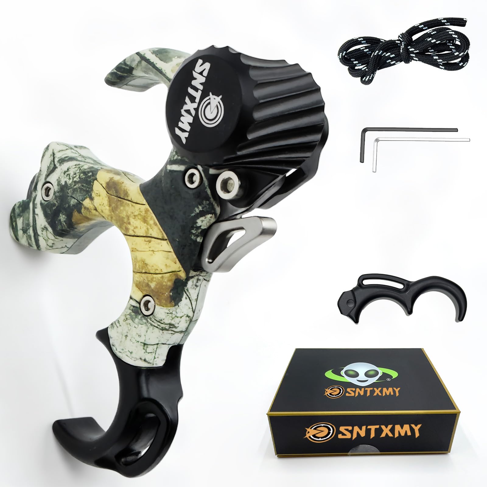 Bow Release for Compound Bow 360° Rotatable Thumb Release for Compound Bow Archery Trigger Release