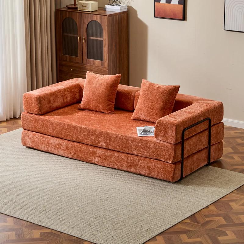 【Valentine Day Sale】Convertible Corduroy Floor Sofa Bed & Floor Mattress – Boneless Sofa with High-Density Sponge for Living Room, Bedroom, Guest Room, Dorm, Apartment, RV, and Lounge Use, No Assembly