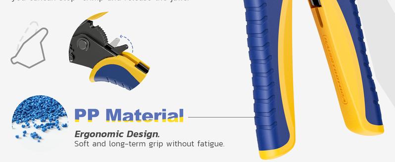 haisstronica Crimping Tool for Non-Insulated Terminal,AWG 22-6 Ratchet Wire Crimper Tool,Wire Terminal Crimper HS-7327,Father's Day Gift