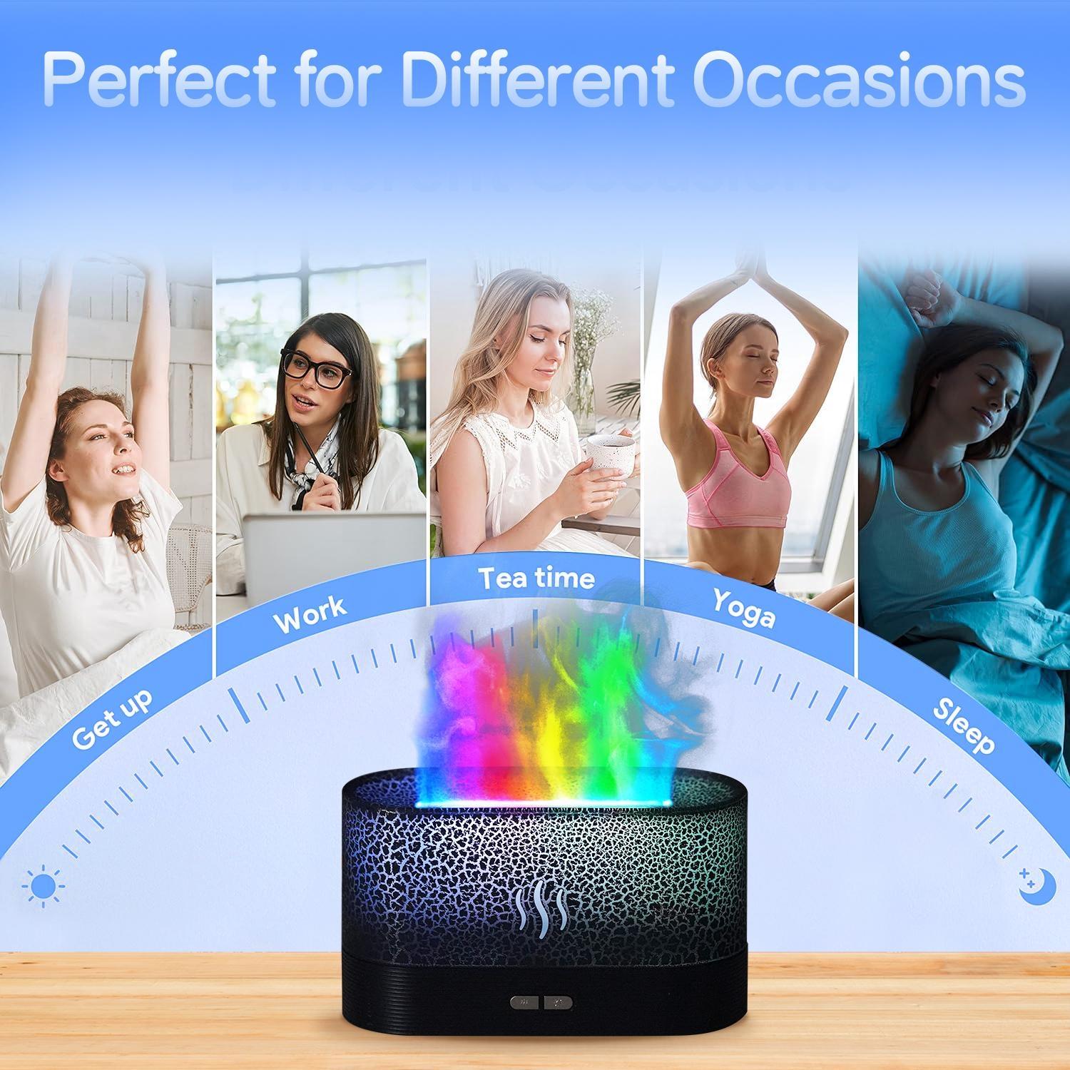 Portable Aroma Essential Oil Diffuser, USB Rechargeable Humidifier, Smart Car Aromatherapy Atomizer for Home Office Car, Fragrance Aroma Humidifier