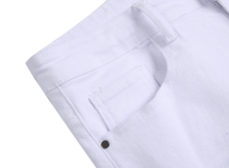 Men's Slim Fit Jeans Ripped Skinny Jeans for Men, Fashion Biker Jeans Stretch Moto Denim Pants Menswear Casual