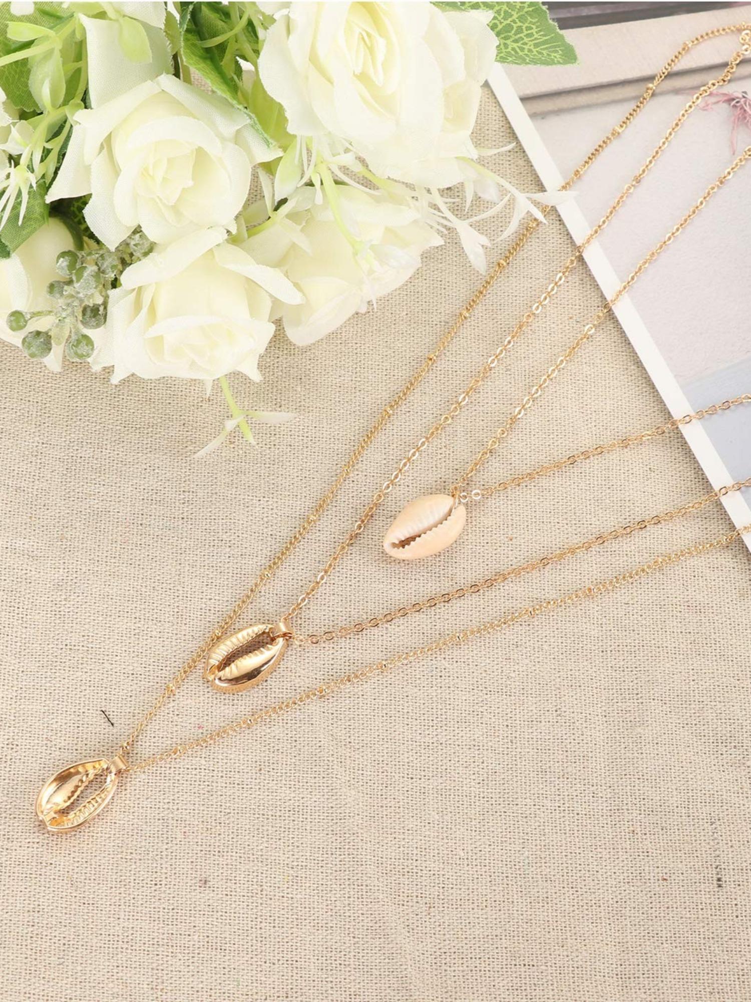 4 Pcs Colorful Vibrant Bohemian Shell Choker Collection for Women Men Natural Cowrie Shell Beach Necklaces Lightweight Layered Design Perfect for Summer Travel Parties Thoughtful Gifts