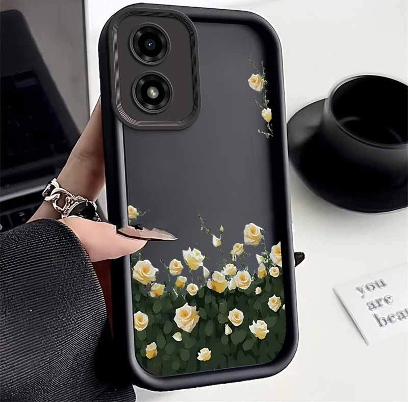 1 Piece Elegant flowers Stylish For Moto G04S 4G Case With Comfortable feel Finish Featuring Impact Resistant For Casual