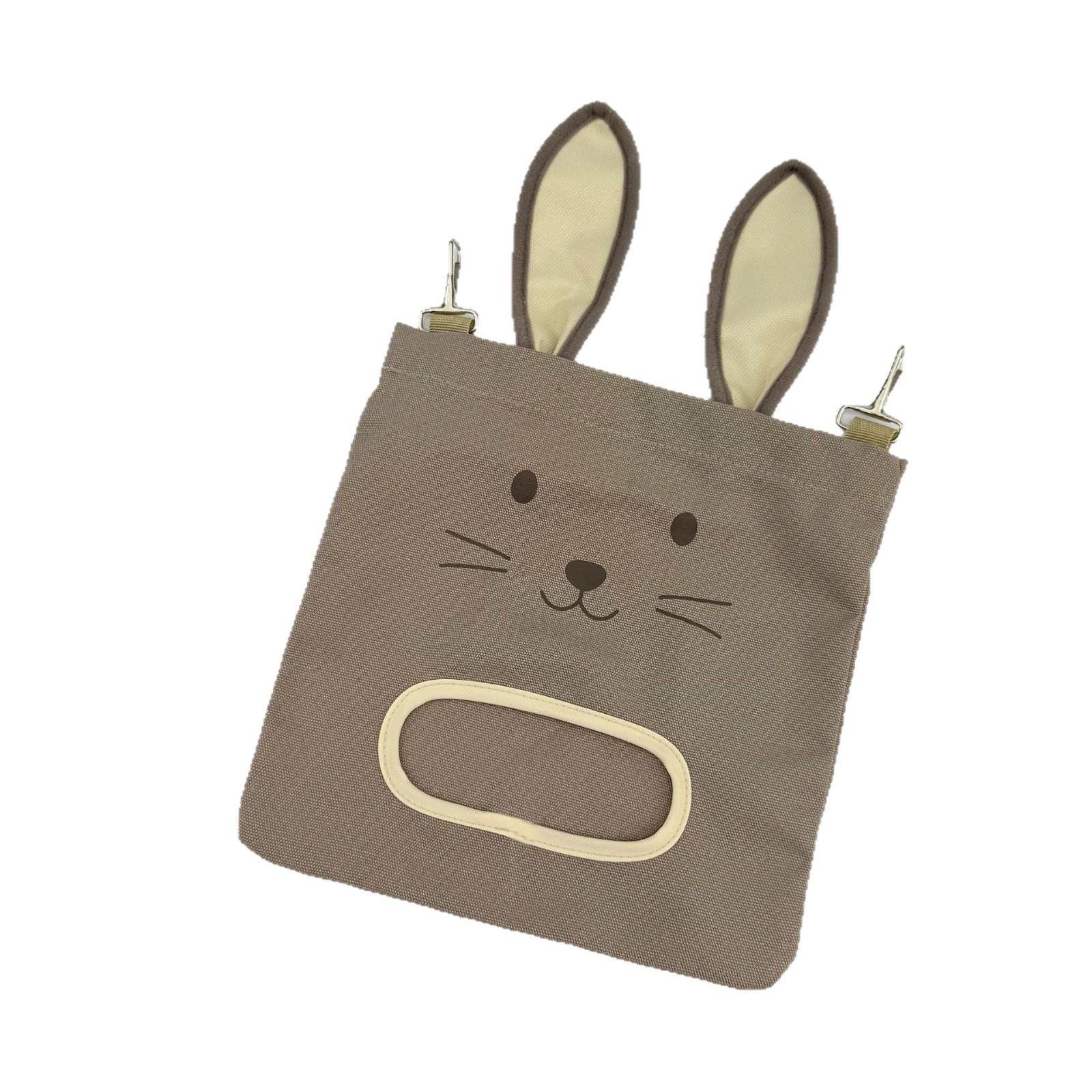 Rabbit Hay Bag, Hanging Dry Grass Feeder, Rabbit Shape Feed Bag, Guinea Pig Hamster Food Bag, Small Pet Supplies