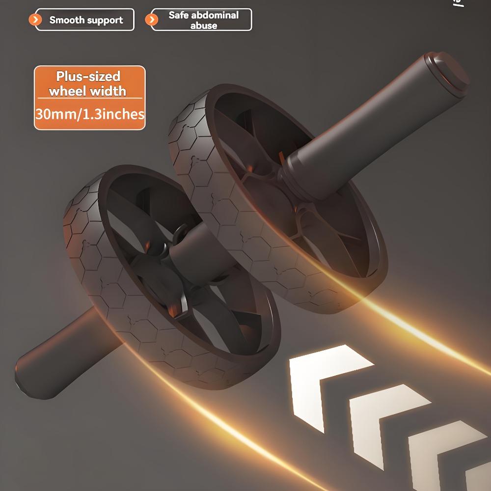 Automatic rebound ab roller with adjustable resistance, heavy-duty 330lb load-bearing. Non-slip surface and thick EVA knee pad protect joints. With unisex exercise guide for home ab training, compact portable for full core workout.