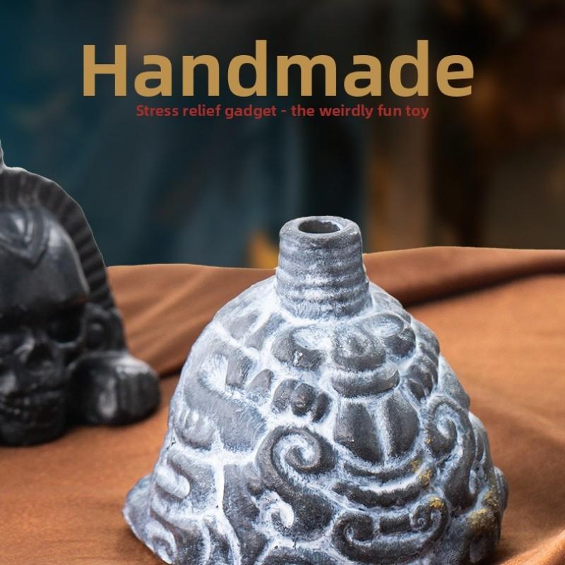 Authentic Aztec Whistle Decompression Ghost Aztec Death Whistle Thunder Echo Ancient Warrior, Unique Cultural Instrument