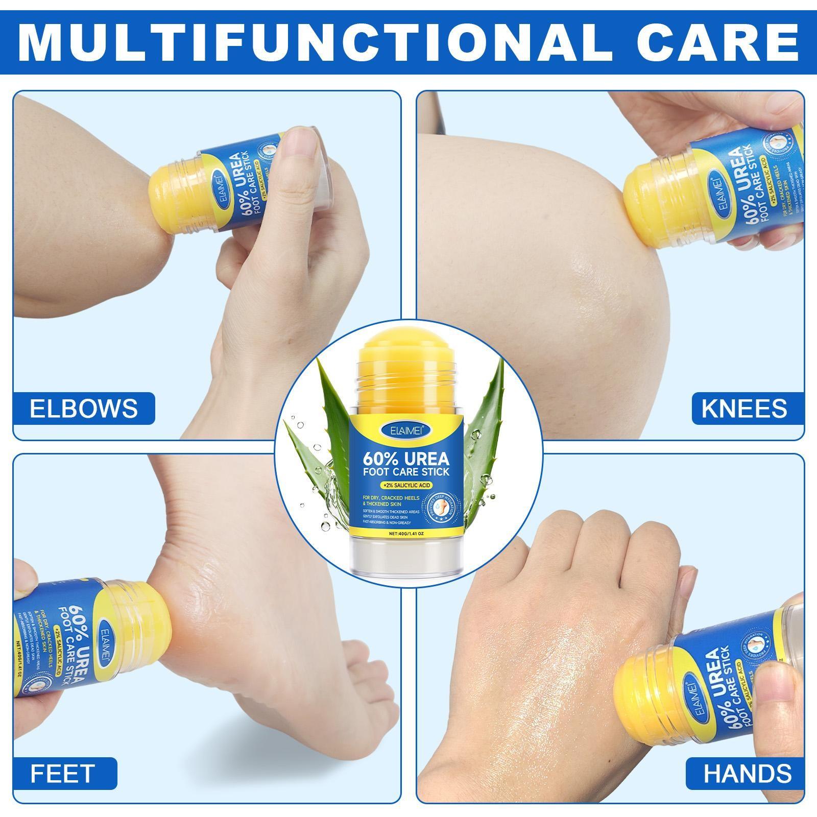 ELAIMEI Urea Care Stick, Hand and Foot Cream, Anti-Cracking Foot Cream, Moisturizing, Anti-Cracking, Softening and Nourishing Cream, suitable for dry, cracked feet, removes dead skin, and moisturizes dry skin