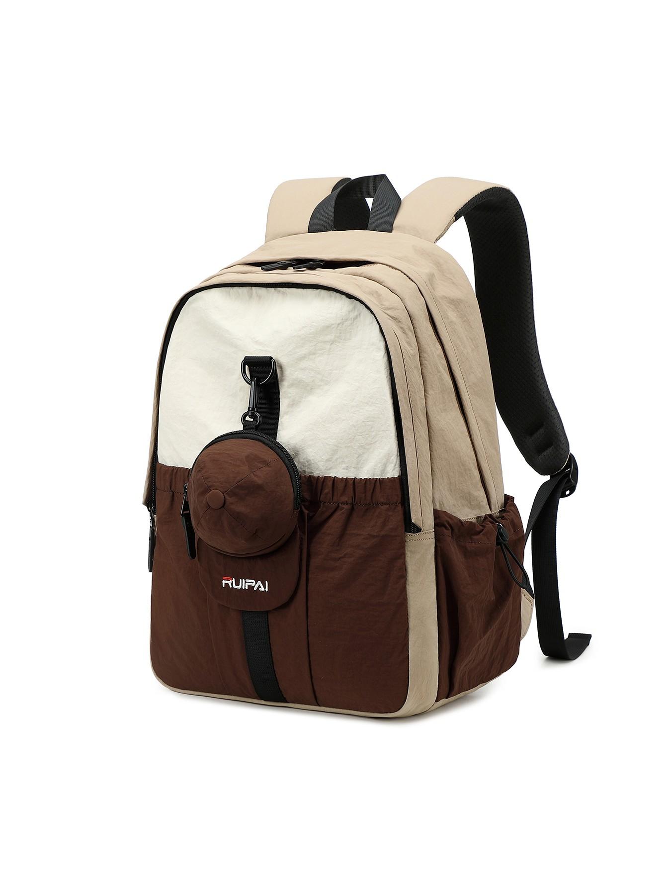 Unisex Casual Commuter Backpack, Waterproof Large Capacity Lightweight Shoulder Bag, Simple Design for Students and Daily Use