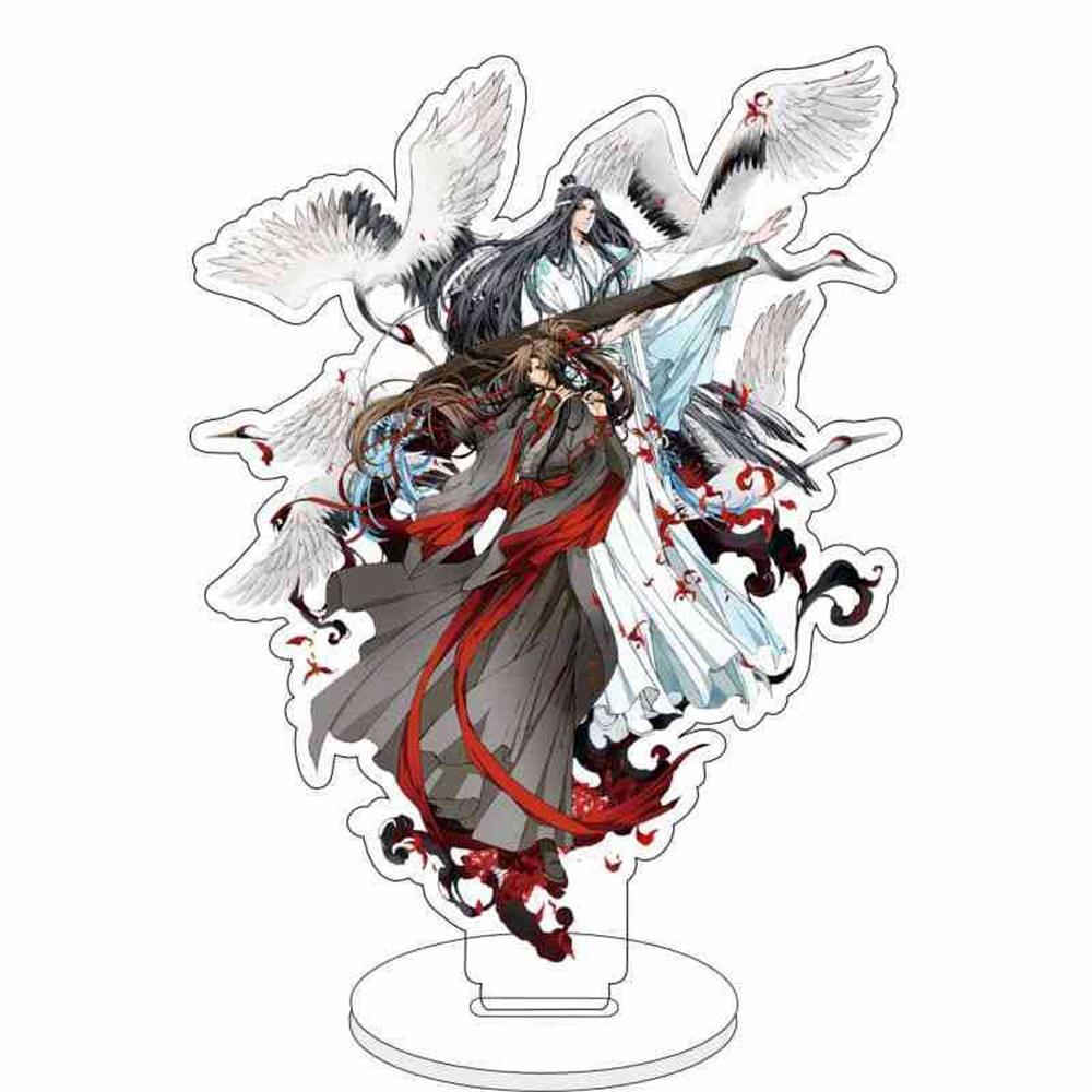 15CM Hot Anime Acrylic Stand Model MO DAO ZU SHI Cartoon Figures Wei Wu Xian And Lan Wang Ji Su She Collection Gifts